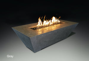 Athena Fireglass Olympus Rectangle Fire Pit Table ORECFT-6030