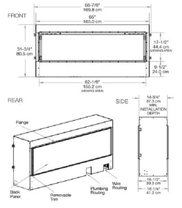 Dimplex Opti-Myst® Pro 1500 Built-In Electric Fireplace GBF1500-PRO - The Outdoor Fireplace Store