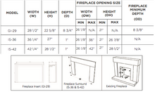 Load image into Gallery viewer, Outdoor GreatRoom GI-29 Gallery Electric Fireplace Insert 42&quot; Surround - The Outdoor Fireplace Store