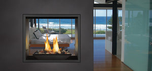 Napoleon High Definition 81 Direct Vent Gas Fireplace See Through - The Outdoor Fireplace Store