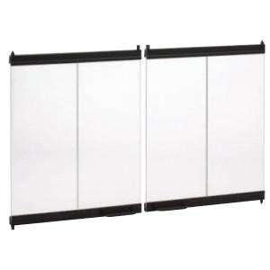 Superior Black on Bronze Tinted Glass Panel GEP-33BL - The Outdoor Fireplace Store