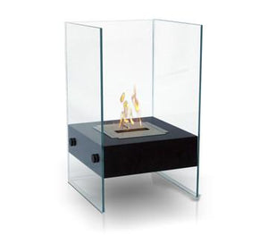 Anywhere Fireplace Hudson Indoor/Outdoor Floor Standing - Black - The Outdoor Fireplace Store