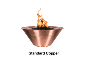Top Fires 30" Copper Fire Bowl Electronic Ignition OPT-102-30NWFE - The Outdoor Fireplace Store