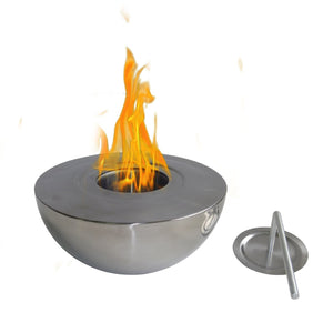 Anywhere Fireplace Sutton Indoor/Outdoor Fireplace - Stainless Steel - The Outdoor Fireplace Store