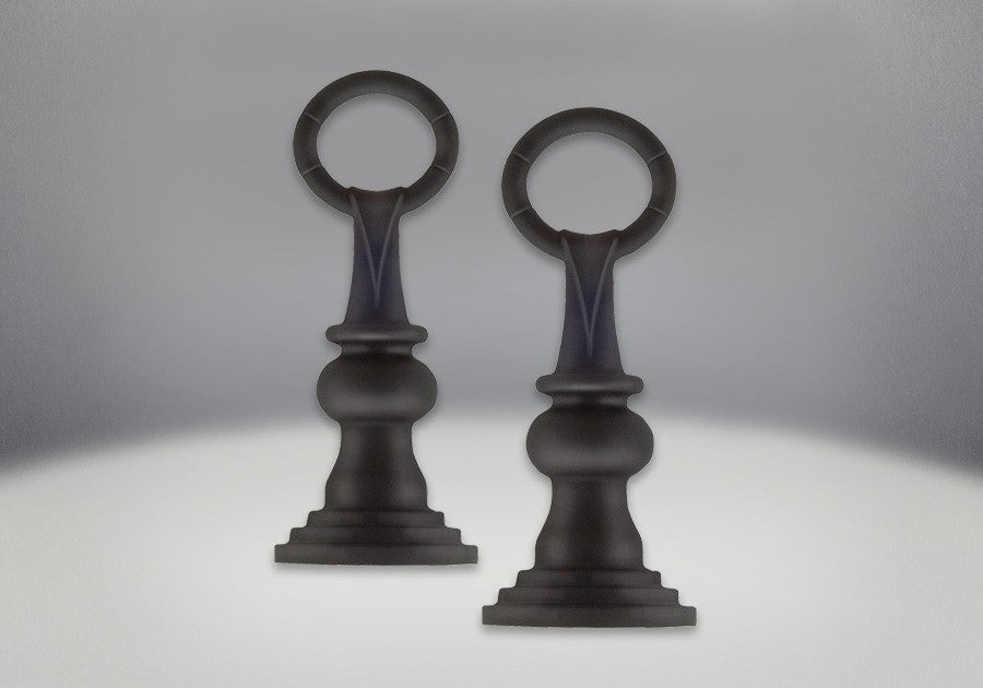 Napoleon Andirons Painted Black Finish ANI-K - The Outdoor Fireplace Store