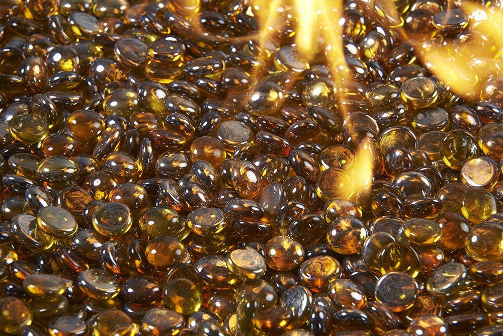Outdoor GreatRoom Fire Media Crystal Fire Gems Amber 5 lbs CFG-A - The Outdoor Fireplace Store