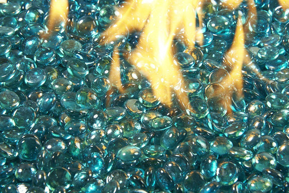 Outdoor GreatRoom Fire Media Crystal Fire Gems Aqua Marine 5lbs CFGAM - The Outdoor Fireplace Store