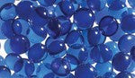 Superior 6 lb. bag of Smooth Glass Pebbles - Blue GP43B - The Outdoor Fireplace Store