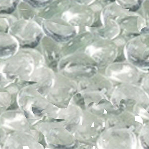 Superior 6 lb. bag of Smooth Glass Pebbles - Clear GP43C - The Outdoor Fireplace Store
