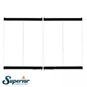 Superior Bi-Fold Glass Door 36" BDO36 for WRE3836, WRE3036 & VRE3036 - The Outdoor Fireplace Store