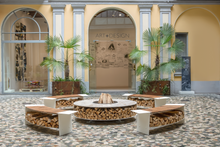 Load image into Gallery viewer, AK47 Design Zero Keramik Arlecchino 1500 mm Wood-Burning Fire Pit - The Outdoor Fireplace Store
