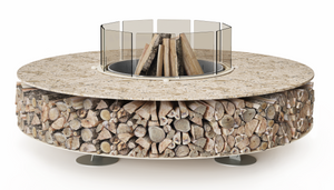 AK47 Design Zero Keramik Arlecchino 1500 mm Wood-Burning Fire Pit - The Outdoor Fireplace Store