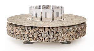 AK47 Design Zero Keramik Arlecchino 1500 mm Wood-Burning Fire Pit - The Outdoor Fireplace Store