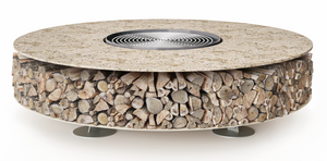 AK47 Design Zero Keramik Arlecchino 1000 mm Wood-Burning Fire Pit - The Outdoor Fireplace Store