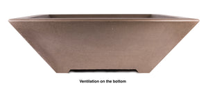 Top Fires 24" Concrete GFRC Fire & Water Bowl Tapered Round OPT-24RFWM - The Outdoor Fireplace Store