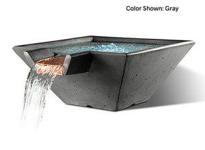 Slick Rock Cascade Square Water Bowl - The Outdoor Fireplace Store