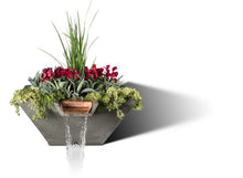 Load image into Gallery viewer, Slick Rock Cascade Square Water and Planter Bowl - The Outdoor Fireplace Store
