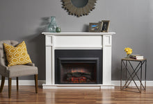 Load image into Gallery viewer, Outdoor GreatRoom White Heritage Fireplace Cabinet HTG-W - The Outdoor Fireplace Store