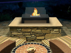 Anywhere Fireplace Gramercy Indoor/Outdoor Floor Standing - Black - The Outdoor Fireplace Store