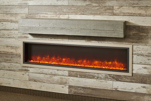 Outdoor GreatRoom Washed Cedar Linear Supercast Wood Mantel GWCT - The Outdoor Fireplace Store