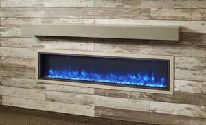 Outdoor GreatRoom Cove Grey Linear Supercast Modern Mantel GCVMT - The Outdoor Fireplace Store
