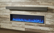 Load image into Gallery viewer, Outdoor GreatRoom Polished Midnight Mist Linear Supercast Mantel GMMMT - The Outdoor Fireplace Store