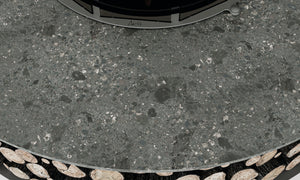 AK47 Design Zero Keramik Nero Ombrato 1500 mm Wood-Burning Fire Pit - The Outdoor Fireplace Store
