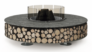 AK47 Design Zero Keramik Nero Ombrato 1000 mm Wood-Burning Fire Pit - The Outdoor Fireplace Store