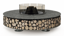 Load image into Gallery viewer, AK47 Design Zero Keramik Nero Ombrato 1500 mm Wood-Burning Fire Pit
