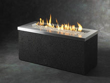 Load image into Gallery viewer, Outdoor GreatRoom Linear Key Largo Fire Pit Table Stainless Steel Top - The Outdoor Fireplace Store