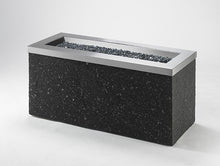 Load image into Gallery viewer, Outdoor GreatRoom Linear Key Largo Fire Pit Table Stainless Steel Top - The Outdoor Fireplace Store