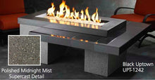 Load image into Gallery viewer, Outdoor GreatRoom Linear Uptown Fire Pit Table Black Granite UPT-1242 - The Outdoor Fireplace Store