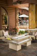 Load image into Gallery viewer, Outdoor GreatRoom Linear Uptown Fire Pit Table Brown Porcelain Tile - The Outdoor Fireplace Store
