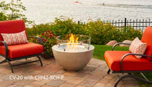 Load image into Gallery viewer, Outdoor GreatRoom Round Cove Fire Bowl 20&quot; Supercast Concrete CV-20 - The Outdoor Fireplace Store