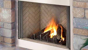 Superior 36" Stainless Steel Outdoor Natural Gas Fireplace VRE4336 - The Outdoor Fireplace Store