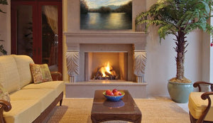 Superior 42" Stainless Steel Outdoor Natural Gas Fireplace VRE4342 - The Outdoor Fireplace Store
