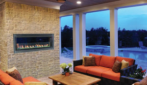 Superior 43" Linear Outdoor Vent-Free Electronic Fireplace VRE4543 - The Outdoor Fireplace Store