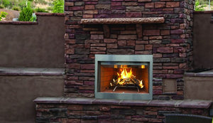 Superior 36" Paneled Outdoor Wood-Burning Fireplace WRE3036 - The Outdoor Fireplace Store