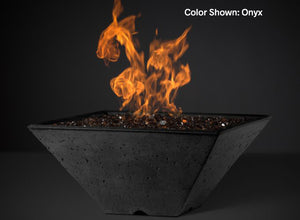 Slick Rock Ridgeline Square Fire Bowl - Match Lit - The Outdoor Fireplace Store