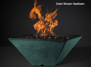 Slick Rock Ridgeline Square Fire Bowl - Match Lit - The Outdoor Fireplace Store