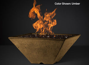 Slick Rock Ridgeline Square Fire Bowl - Electronic Ignition - The Outdoor Fireplace Store