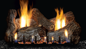 Empire Sassafras Ventless Gas Log Set with 30" Vented/Vent-Free Burner