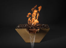 Load image into Gallery viewer, Slick Rock 22&quot; Cascade Square Fire on Glass with Electronic Ignition - The Outdoor Fireplace Store