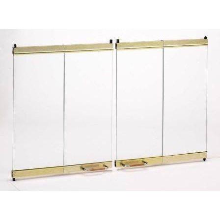 Superior Brass on Bronze Tinted Glass Panel GEP-33PB - The Outdoor Fireplace Store